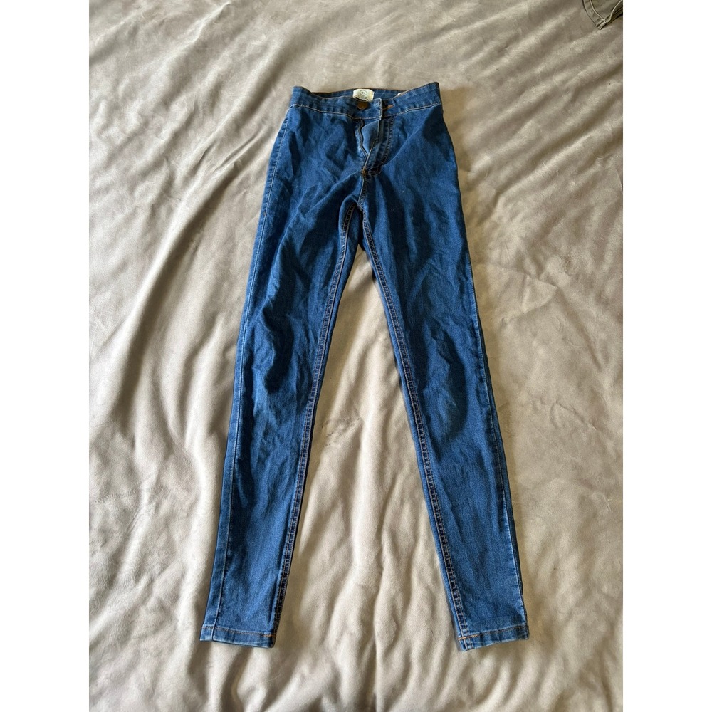 Cotton On 91 High Rise Jegging Skinny Jeans Blue Denim Womens Size 2 US